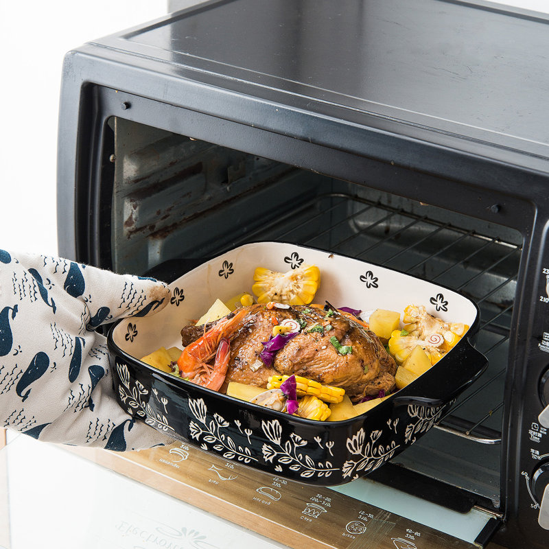 Wisenvoy 9" Ceramic Baking Dish Square Baking Pan EasyClean & Reviews Wayfair